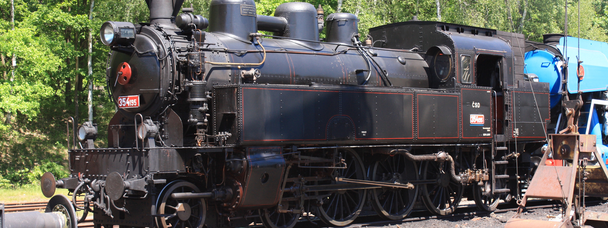 ČSD 354.195, Railway museum Lužná u Rakovníka (Železniční muzeum Lužná u Rakovníka), Czech Republic